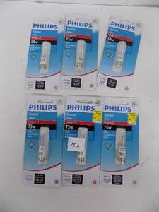 lot 152 image: 6 - Philips Halogen T4  75 watt