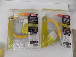 lot 222 image: 2 - 24 Gas Range Connector Kits