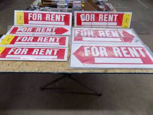 lot 244 image: 7 - house for Rent Signs  Stands