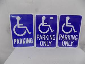 lot 246 image: 3 - Handicap Parking Only Signs