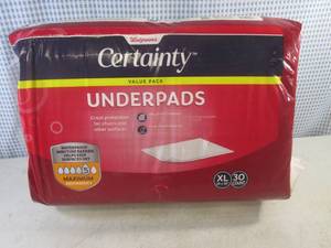 (EW6) XL Underpads 30 Count Value P...