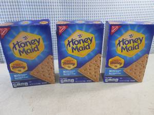 (B-2) 3 Boxes of Honey Maid Graham ...