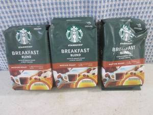 (B-1) 3 Bags Starbucks Breakfast Bl...