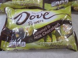 (B-3) 3 Bags Dove Flowers Caramel &...