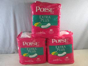 (CS) 3 Bags of Poise Pads Extra Plu...