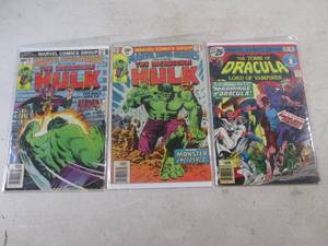 (FS) 3 Vintage Marvel Comics 2 Hulk...