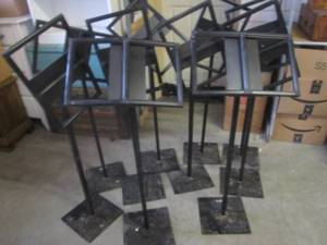 (EW1) Lot of 10 Black Stands ...