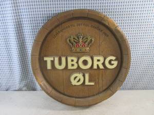 (EC1) Tuborg Ol Barrel End Wall Dec...