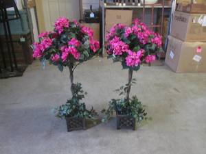 (CSB) 2 Faux Plants 37 Tall...