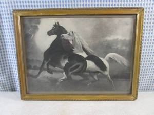 (CNTR) Vintage Framed PrintLitho ...