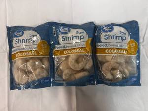 3x 12oz Bags Colossal Shrimp