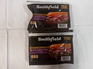 2x 1 lb Smithfield Black Forest Thinly Slice Ham
