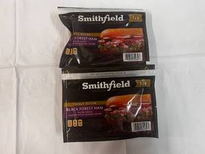 2x 1 lb Smithfield Black Forest Thinly Slice Ham
