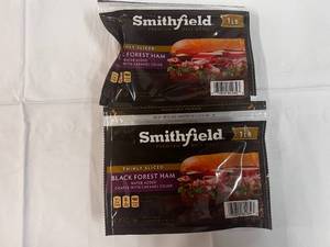 2x 1 lb Smithfield Black Forest Thinly Slice Ham