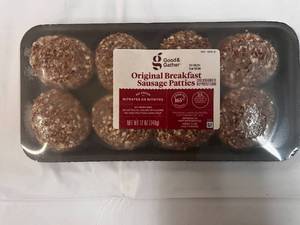 8x 12oz Packages Orignal Breakfast Sausage Patties