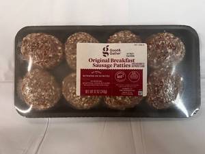 8x 12oz Packages Orignal Breakfast Sausage Patties