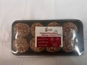 8x 12oz Packages Orignal Breakfast Sausage Patties