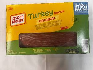 3x 12 oz Packages Oscar Meyer Turkey Bacon