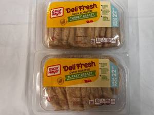 2x 1lb 6ozz Deli Fresh Oven Roasted Turkey Breast
