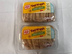 2x 1lb 6ozz Deli Fresh Oven Roasted Turkey Breast