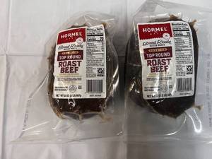 2x 2lb Hormel Premium Top Round Sliced  Roast Beef