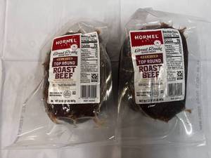 2x 2lb Hormel Premium Top Round Sliced  Roast Beef