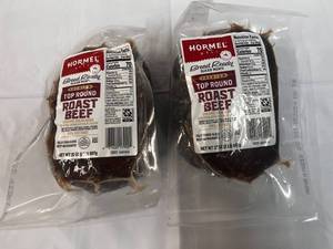 2x 2lb Hormel Premium Top Round Sliced  Roast Beef