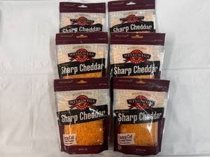 6x 8oz(2cups) Fancy Shred Sharp Cheddar Cheese