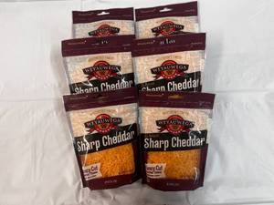6x 8oz(2cups) Fancy Shred Sharp Cheddar Cheese