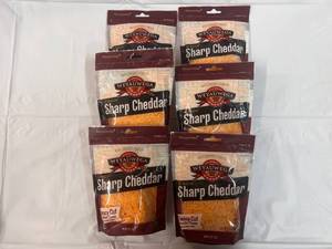 6x 8oz(2cups) Fancy Shred Sharp Cheddar Cheese