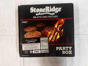 1 Party Pack 20ct Mushroom & Swiss  Bratwurst Patties