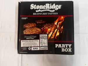 4 Party Pack 20ct Mushroom & Swiss  Bratwurst Patties