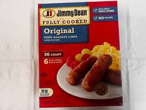 36 Count Package Jimmy Dean Sausage Links