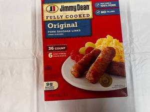 36 Count Package Jimmy Dean Sausage Links