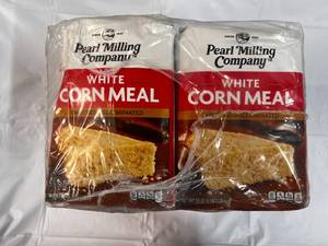 8x 5lb Bags White Corn Meal