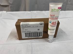 6x 2oz Alba Facial Sheer Shield Sunscreen SPF 45 Fragrance Free