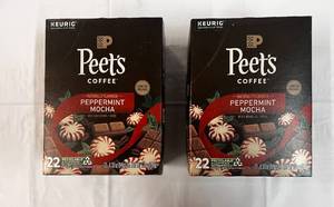 2x 22ct Peets Peppermint Mocha K-cups-82024