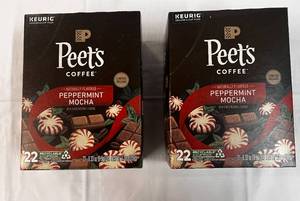 2x 22ct Peets Peppermint Mocha K-cups-82024