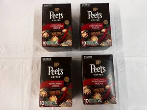 4x 10ct Peets Peppermint Mocha K-cups-82024