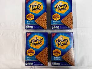 4x 14.4oz Boxes Honey Maid Graham Crackers