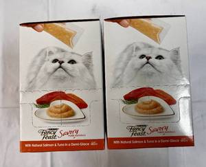 30 Ct Purina Fancy Feast Savory Cat Treats Salmon & Tuna In a Demi Glaze-82023