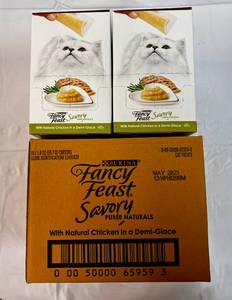 30 Ct Purina Fancy Feast Savory Cat Treats Natural Chicken In a Demi Glaze-82023