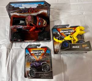 3 Monster Jam Toys