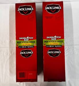 2x 12ct Box Jack Links Beef Stick & Cheese-Jalapeno