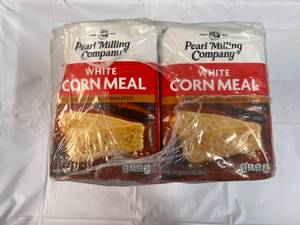 8x 5lb Bags White Corn Meal