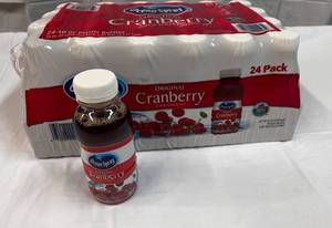 24x 10oz Bottles Cranberry Juice