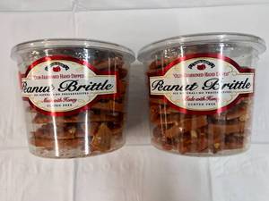 2x 38oz Tubs Olde-Fashoned Hand Dipped Peanut Brittle