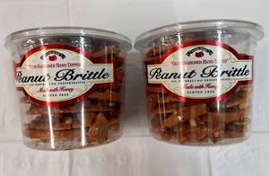 2x 38oz Tubs Olde-Fashoned Hand Dipped Peanut Brittle