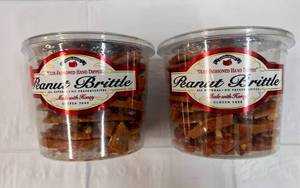 2x 38oz Tubs Olde-Fashoned Hand Dipped Peanut Brittle