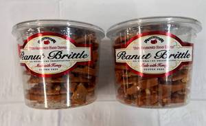 2x 38oz Tubs Olde-Fashoned Hand Dipped Peanut Brittle